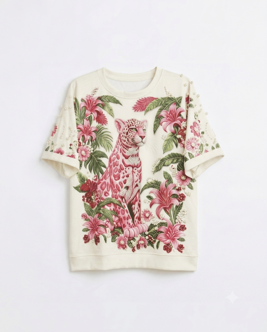 STUDDED TIGER TSHIRT