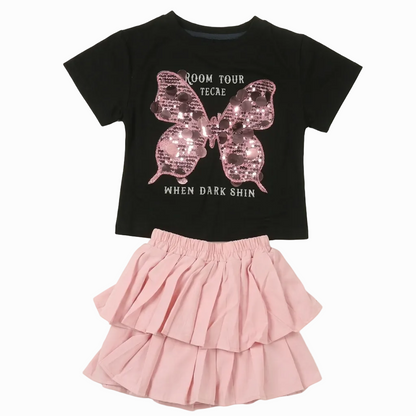 BAIKU WANGZI BUTTERFLY SKIRT TOP