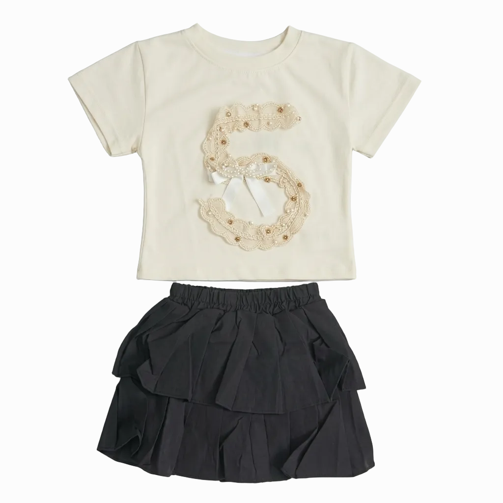 BAIKU WANGZI FIVE PRINT TOP