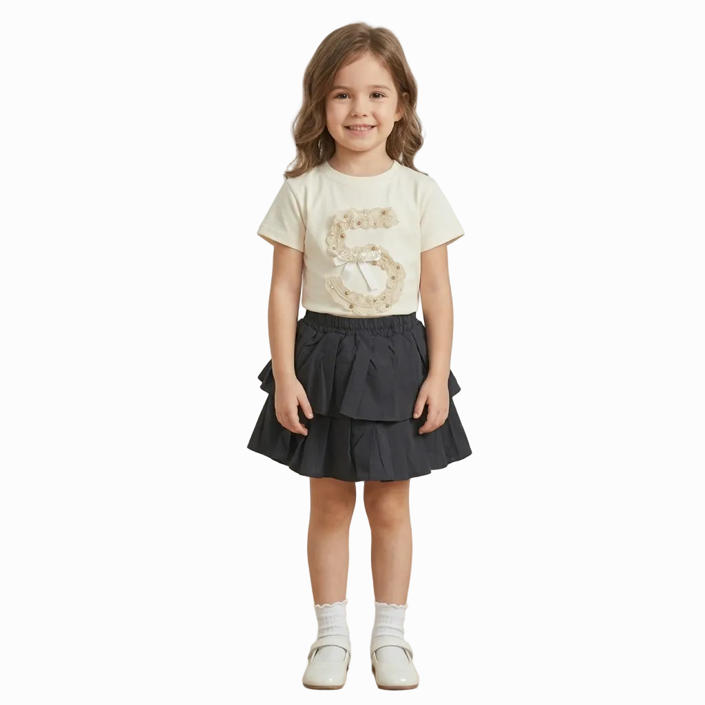 BAIKU WANGZI FIVE PRINT TOP