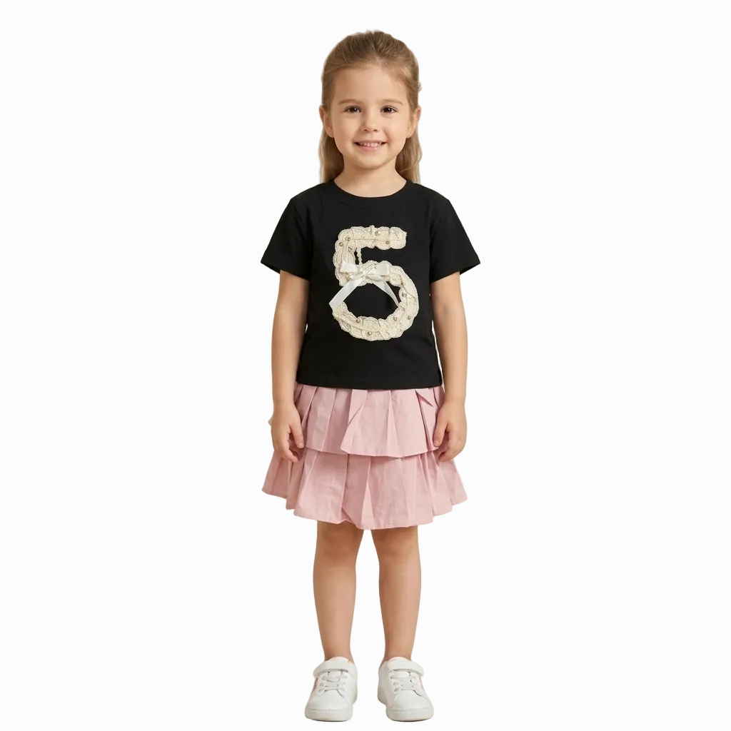 BAIKU WANGZI FIVE PRINT TOP